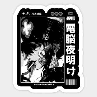 Cyberpunk Anime | Japan Streetwear | Japanese Manga Aesthetic 04 Sticker